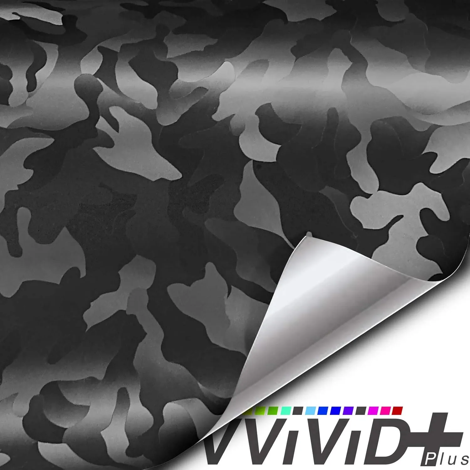 VViViD  Stealth Medium Pattern Camouflage Vinyl Wrap Roll (15ft x 5ft, Black)