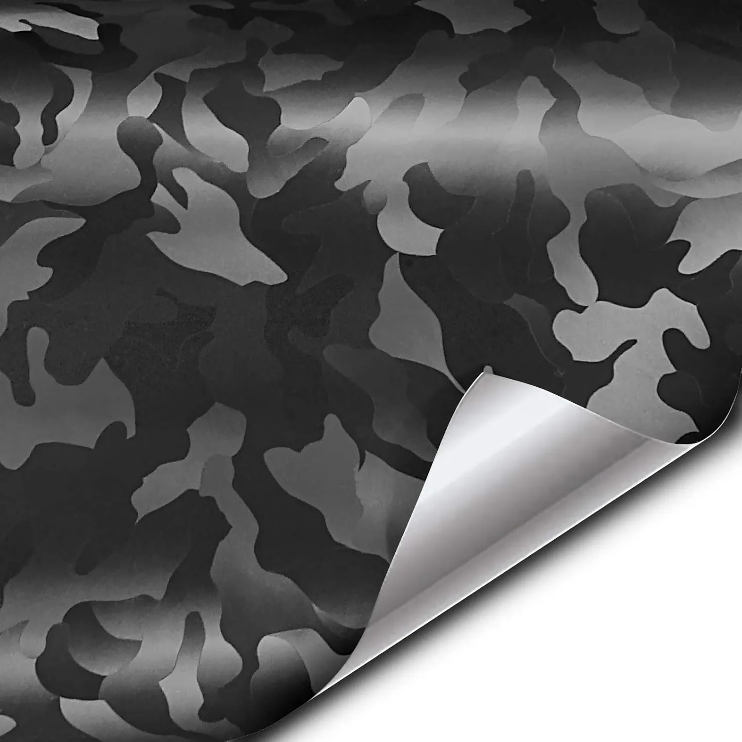 VViViD  Stealth Medium Pattern Camouflage Vinyl Wrap Roll (15ft x 5ft, Black)