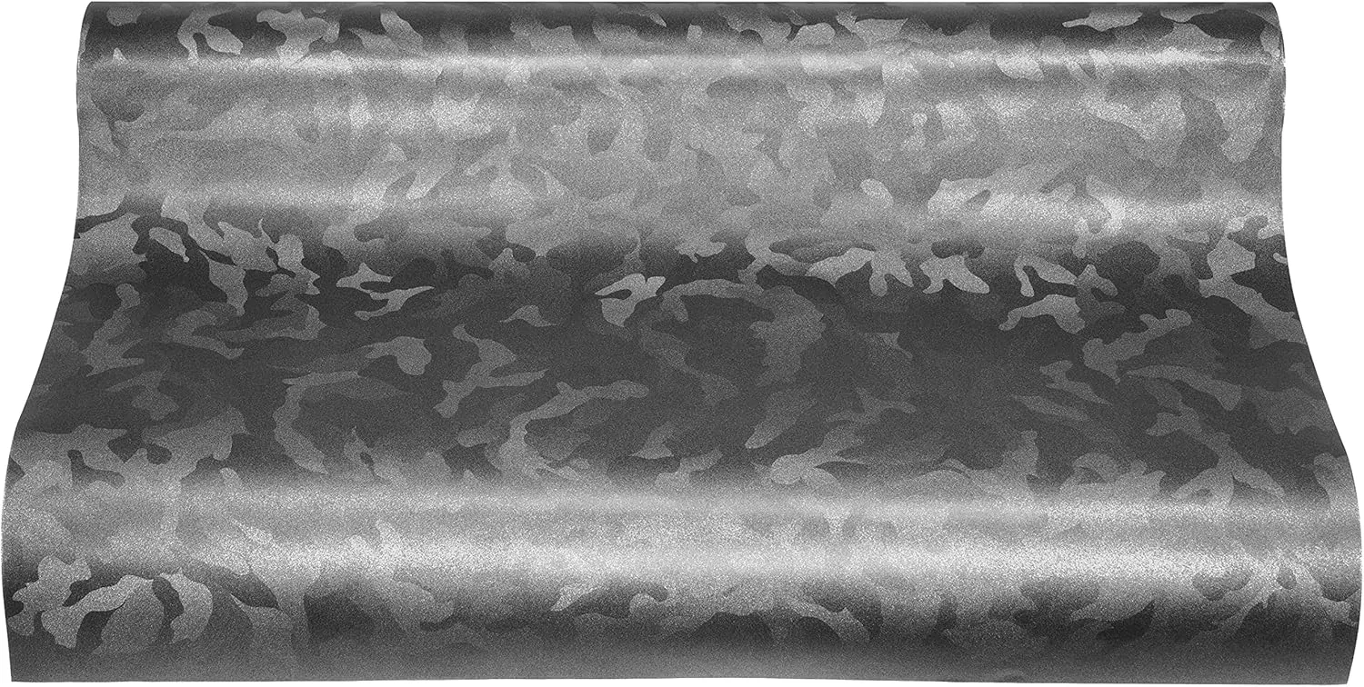 VViViD  Stealth Medium Pattern Camouflage Vinyl Wrap Roll (15ft x 5ft, Ghost Metal)