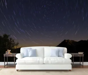 Wall Mural Peel and Stick Perseid Meteor Shower Stars Large Wallpaper Self Adhesive Contact Paper Removable 3D Wall Sticker for Living Room Bedroom 69"x98"
