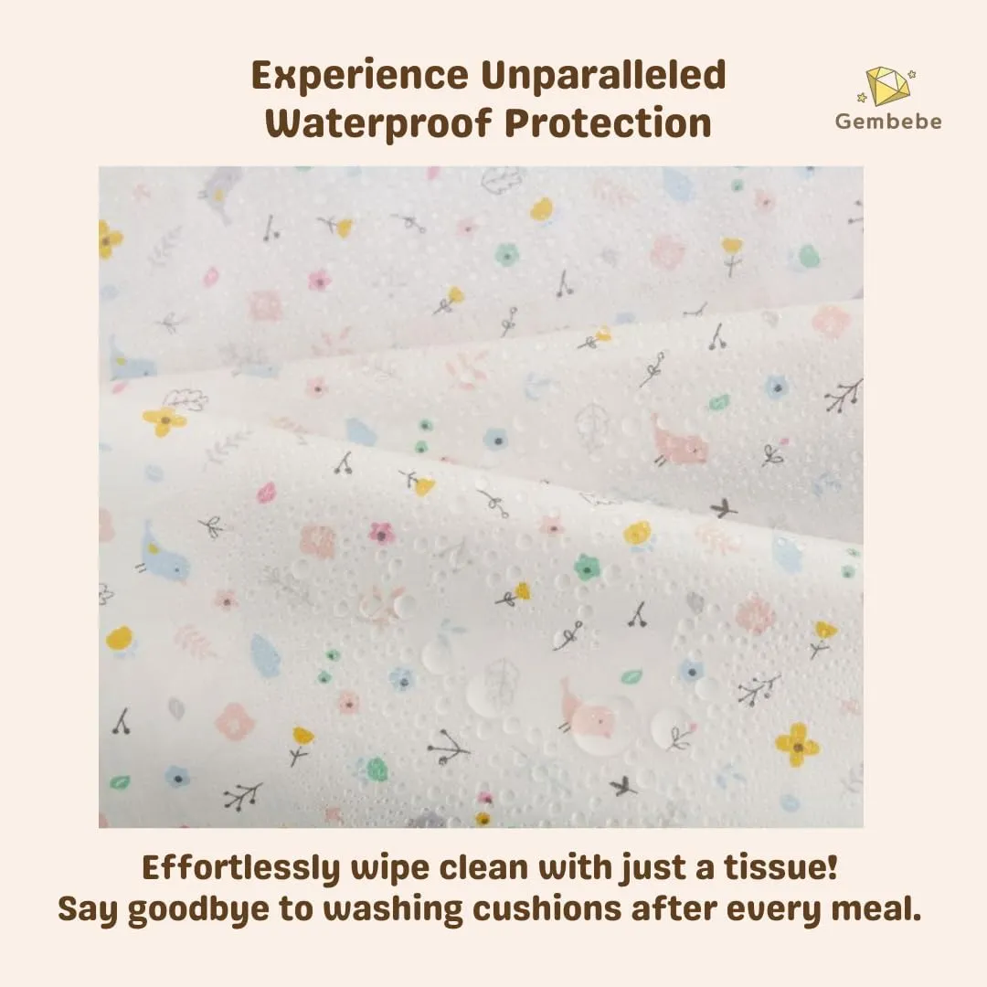 Waterproof & Compatible Stokke Tripp Trapp Cushion Set - Easy to Clean - Made in Korea - 100% Cotton - Made for Stokke Tripp Trapp High Chair (Vroom Vroom)
