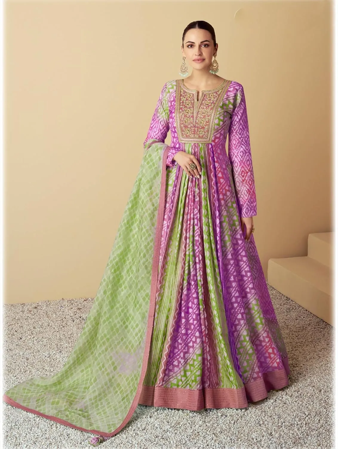 Wedding Party Wear Beautiful Dress Indian Pakistani Designer Sewn Anarkali Gown Suits