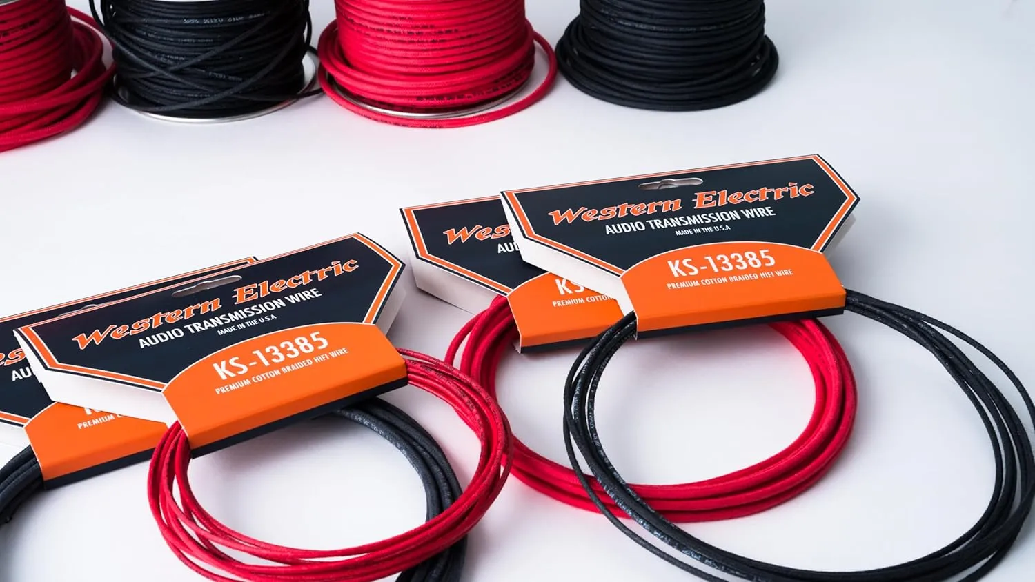 Western Electric KS13385 10 AWG Speaker Wire Electric Wire 600V 35A Made in The USA (Black, 8 Feet)