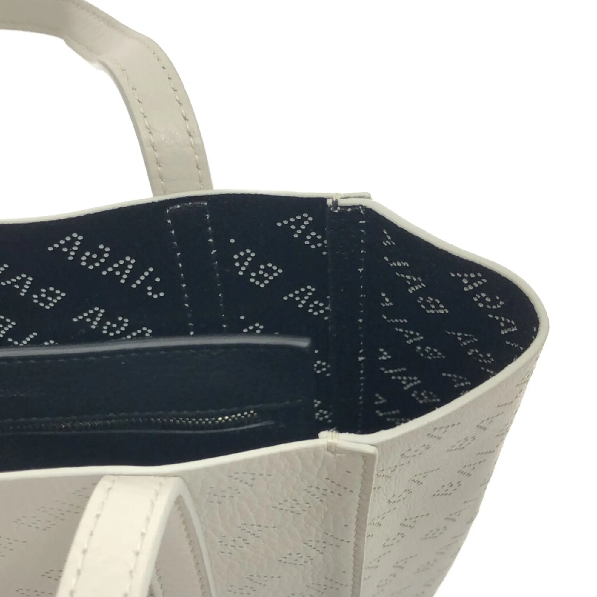 White Balenciaga XXS Everyday Perforated Leather Shopping Tote Bag Satchel