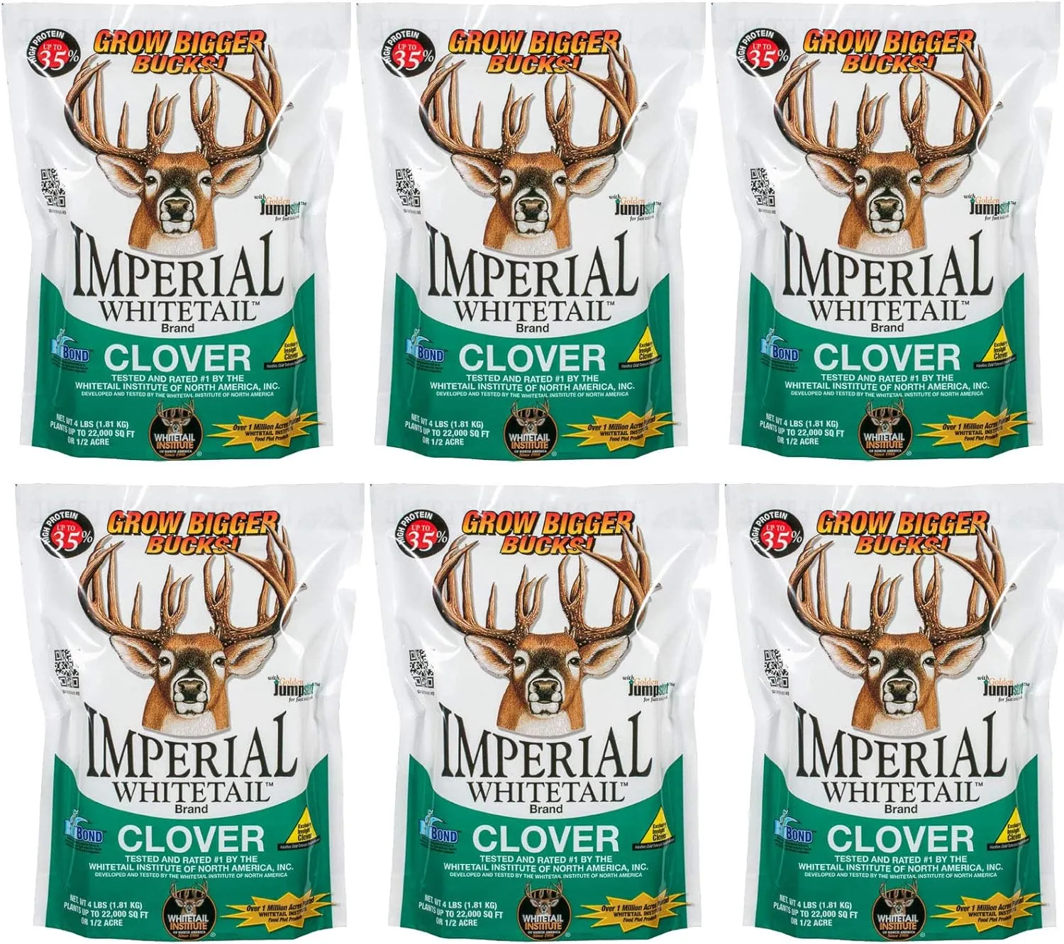 Whitetail Institute Imperial Clover 24 lbs. (Carton of 6, 4lb Bags)
