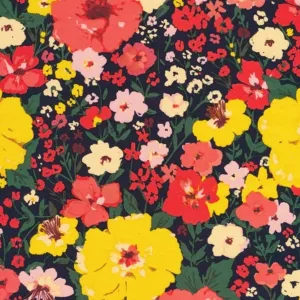 Wild Fields - Wide Width - LAMINATED Cotton Fabric - Cloud 9 Fabrics
