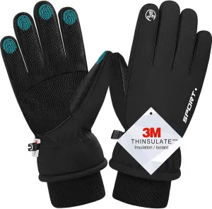 Winter Touchscreen Gloves - Cold Weather Windproof Warm Thermal for Running Cycling Outdoor Activities for Men and Women