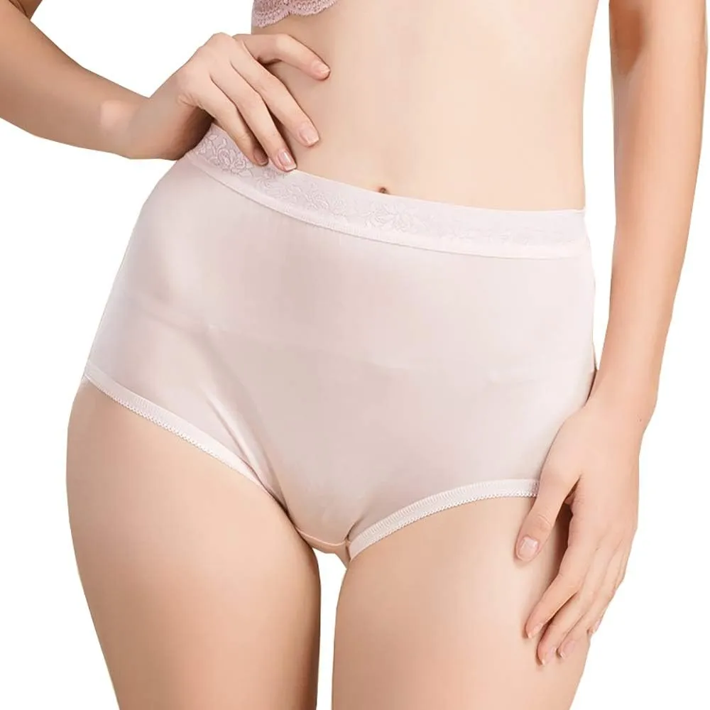 Women 2Pairs Pure Natural Silk Panties Soft Smooth Healthy Bikini Summer Underwear