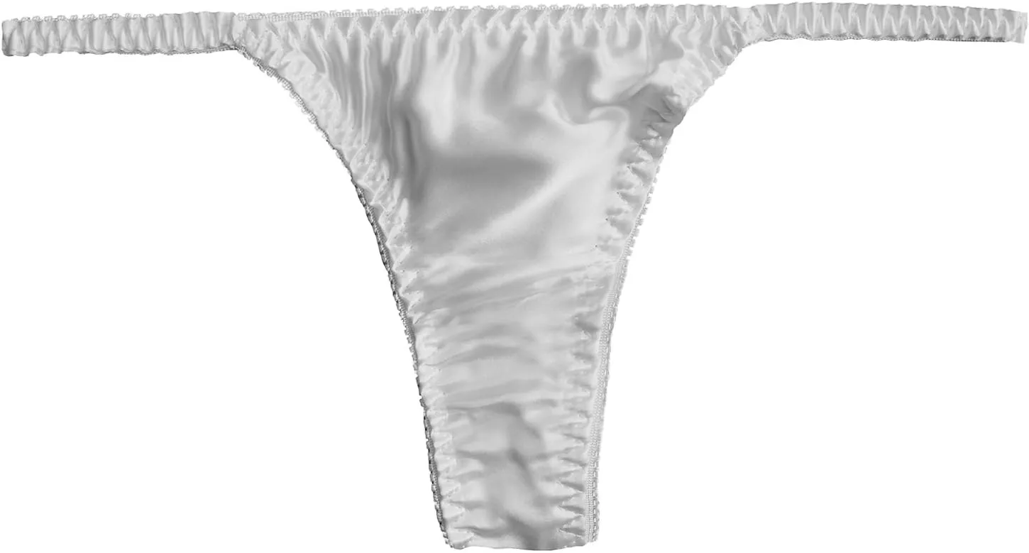 Women 3Pairs Pure Silk Panties Sexy Wear Soft String Thong Healthy Bikini Summer Beach Underwear S-XL