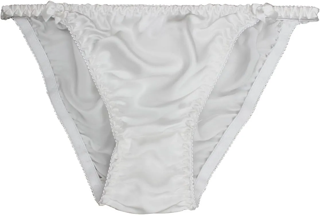Women 3Pairs Pure Silk Panties Soft Smooth String Healthy Bikini Summer Underwear