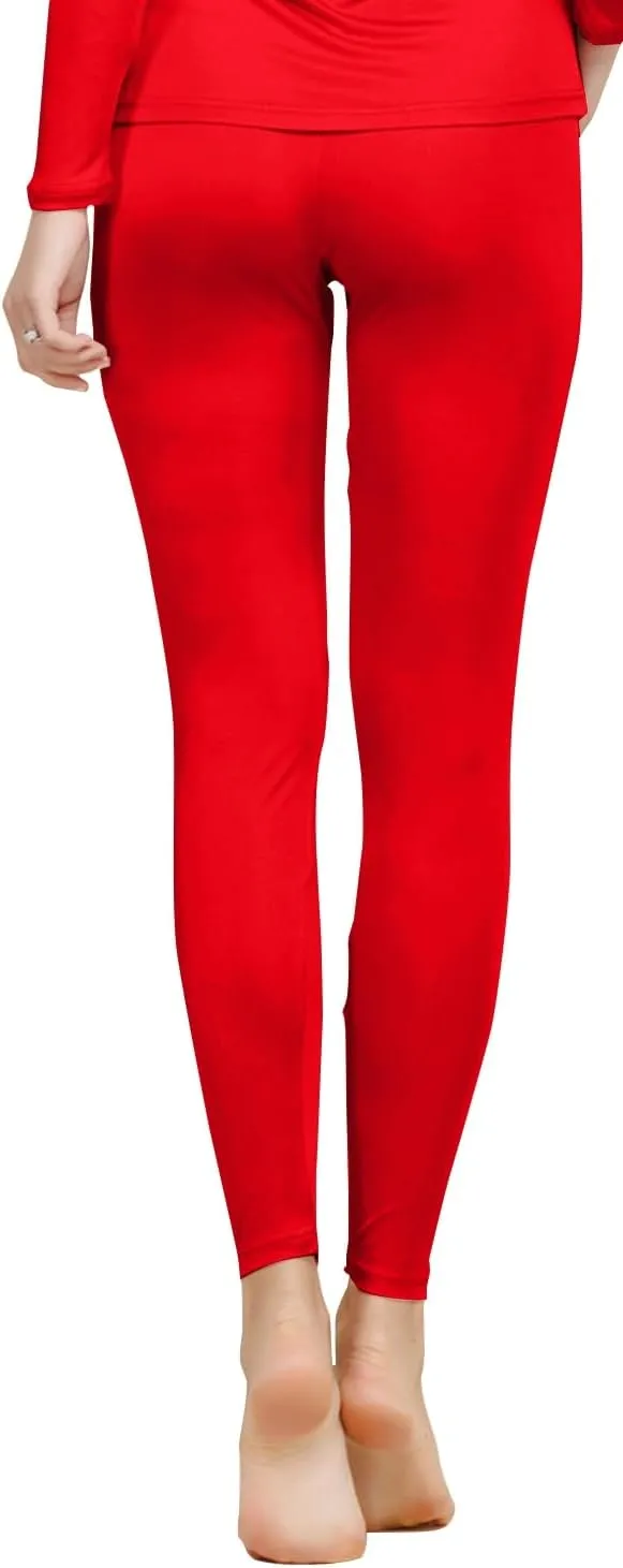 Women Mulberry Silk Thermal Long Johns Underwear Bottom Lightweight Silk Leggings Base Layer Pants