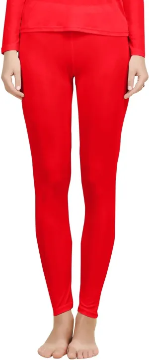 Women Mulberry Silk Thermal Long Johns Underwear Bottom Lightweight Silk Leggings Base Layer Pants