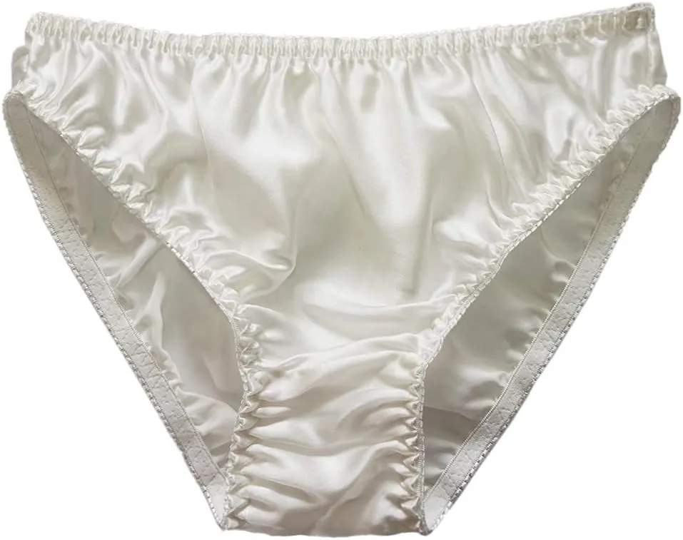 Women Multi Pairs Pure Silk Briefs Panties Soft Smooth Healthy Bikini Classic Casual Underwear