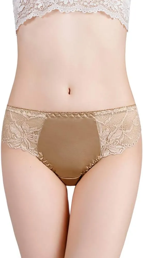 Women Multi Pairs Pure Silk Briefs Panties Soft Smooth Healthy Bikini Classic Casual Underwear