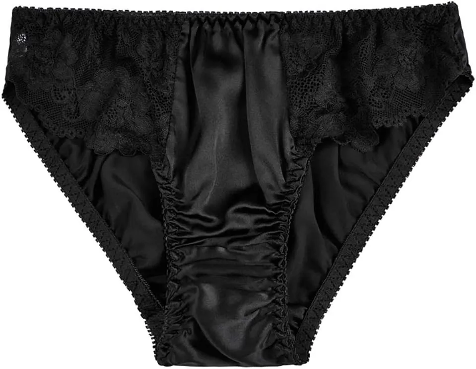 Women Multi Pairs Pure Silk Briefs Panties Soft Smooth Healthy Bikini Classic Casual Underwear