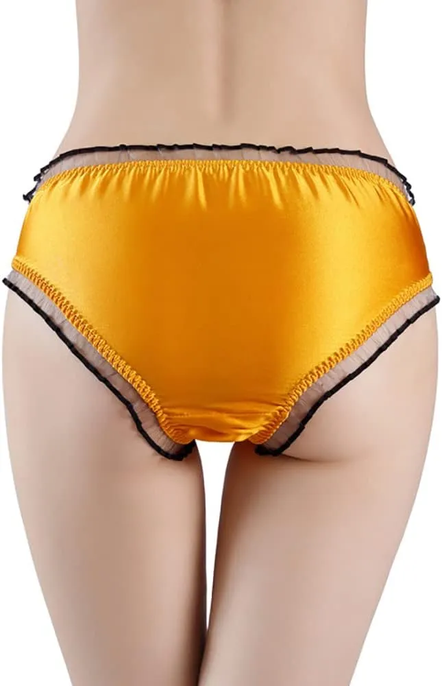 Women Multi Pairs Pure Silk Briefs Panties Soft Smooth Healthy Bikini Classic Casual Underwear