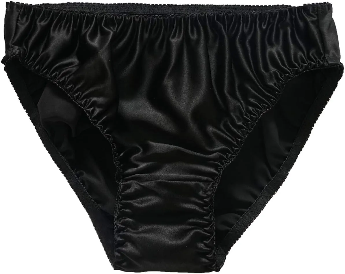 Women Multi Pairs Pure Silk Briefs Panties Soft Smooth Healthy Bikini Classic Casual Underwear