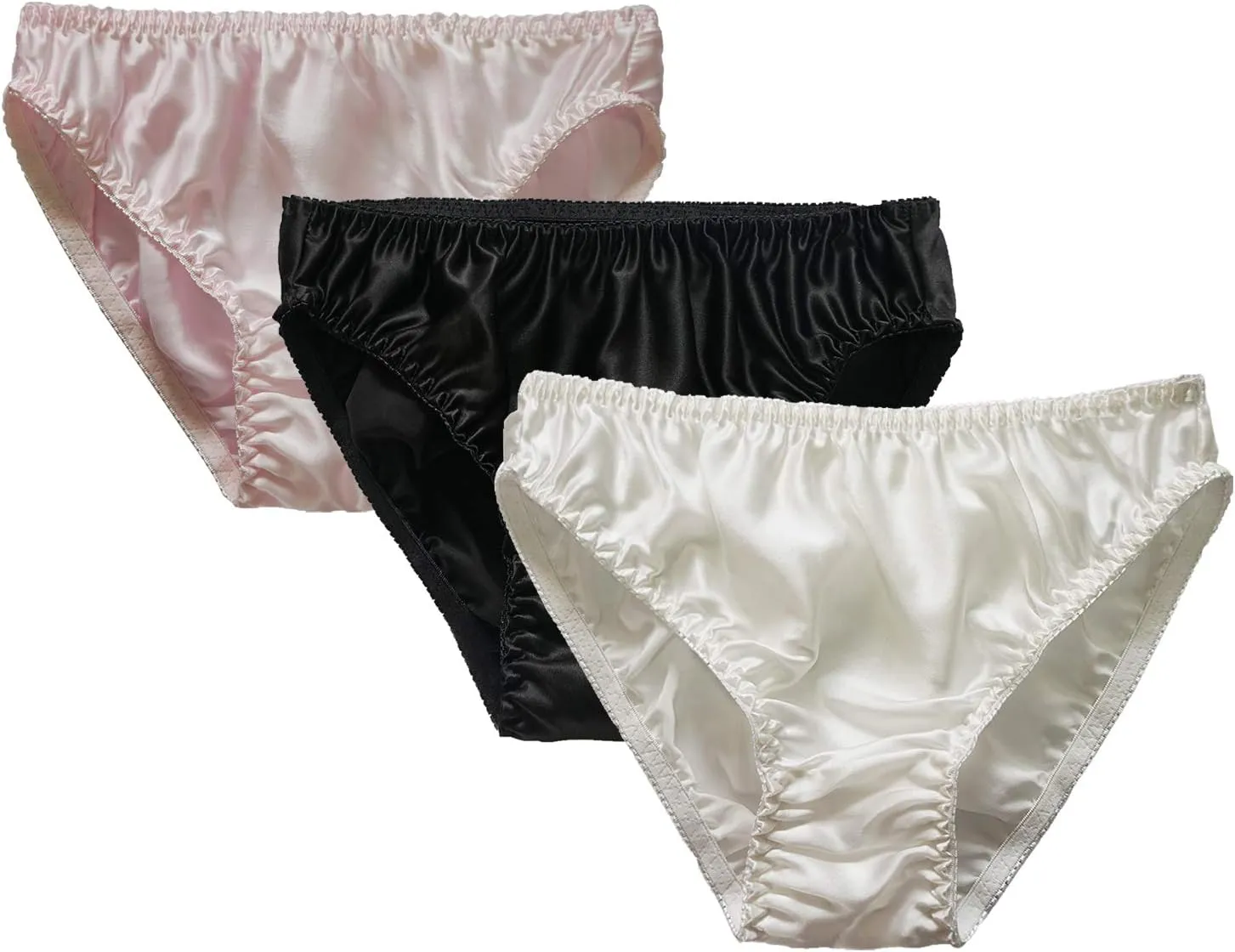 Women Multi Pairs Pure Silk Briefs Panties Soft Smooth Healthy Bikini Classic Casual Underwear