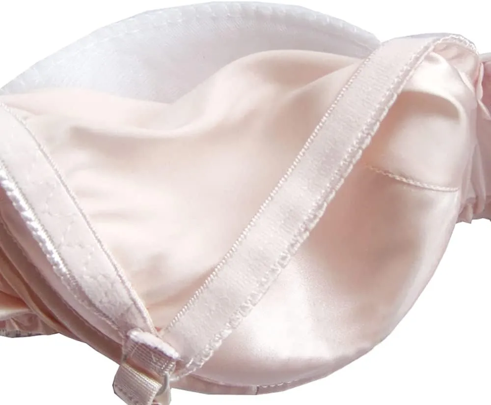 Women Pure Silk Bra Soft Underwear Smooth Health Unpadded Bra Multi Size