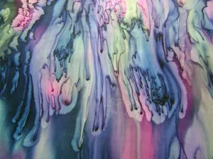 Women Silk Hand Painted Scarves - Hand painted silk scarf A8012 Medium Rectangle 59*12-150*30 ($44.00)