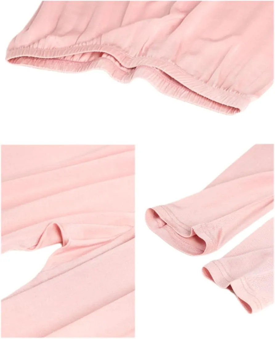 Women Silk Thermal Long Johns Underwear Leggings Pants Mulberry Silk Lightweight Base Layer Bottom