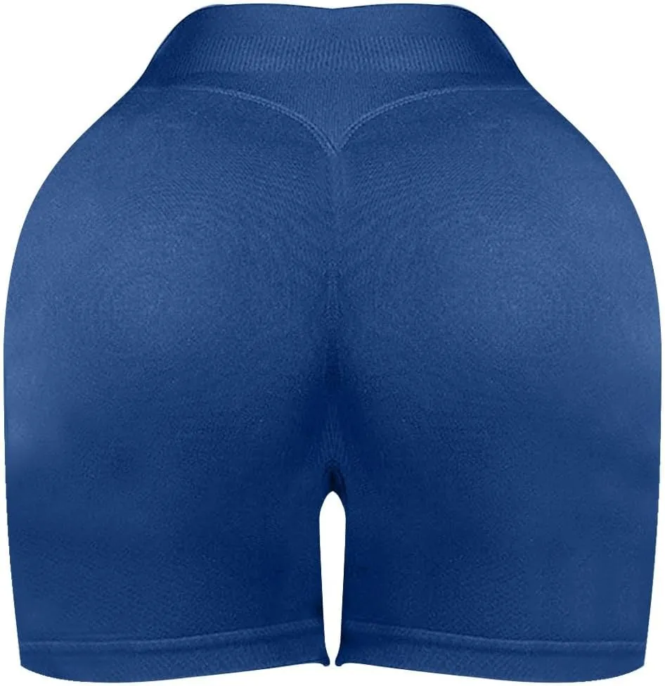 Women Workout Impact Shorts Women's Hip Lifting High Waisted Tummy Tightening Leggings High Waisted Butt Sculpting
