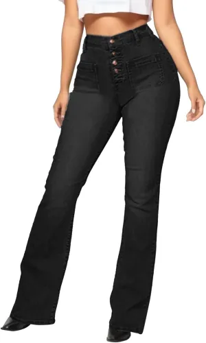 Womens Baggy Mid Waist Jeans Loose Straight Wide Leg Boyfriend Jeans Casual Denim Pants with Pockets Pants Y2K