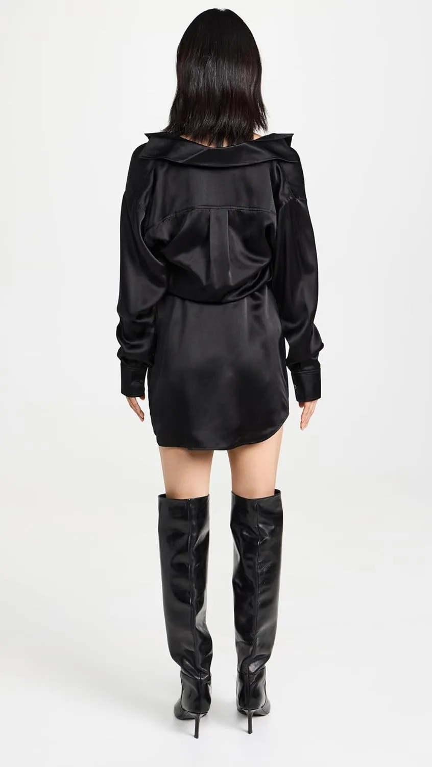 Women's Button Down Dress with Integrated Dress