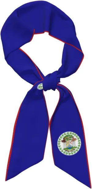 Women'S Fashion Scarf Vintage Belize Belizean Flag Hair Satin Scarf Bandanas Headscarf Wrap Breathable Lightweight Neck Scarves For Handbag Accessories