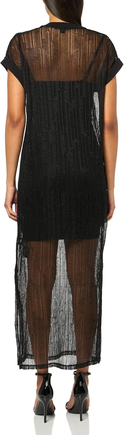 Women's Giana Metallic Open Stitch Midi Dress
