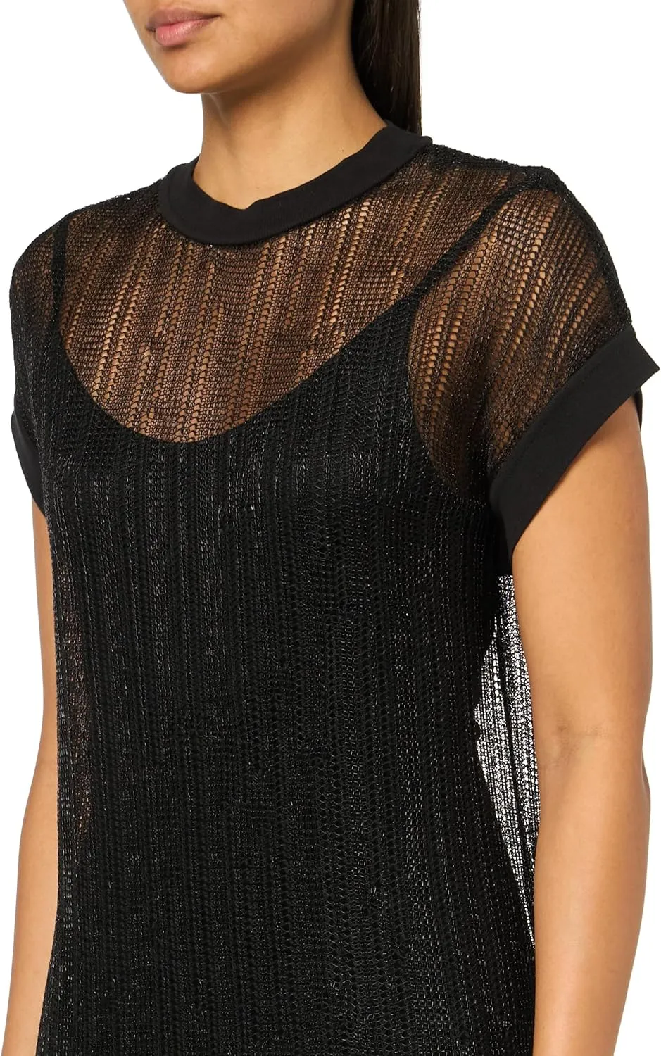 Women's Giana Metallic Open Stitch Midi Dress