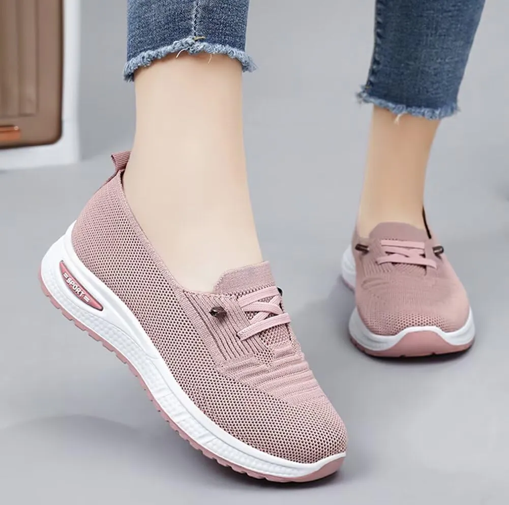 Women's Orthopedic Mesh Walking Shoes Athletic Sport Running Sneakers Slip-on Cozy Breathable