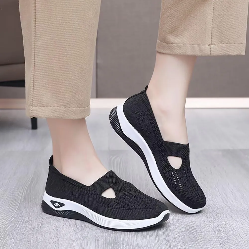 Women's Orthopedic Mesh Walking Shoes Athletic Sport Running Sneakers Slip-on Cozy Breathable