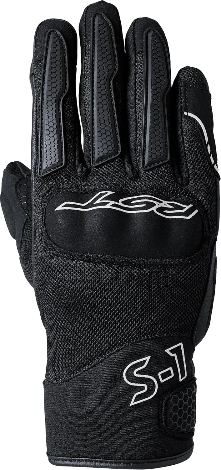 Women's S1 Mesh CE Motorcycle Glove (Black/White, US 09)