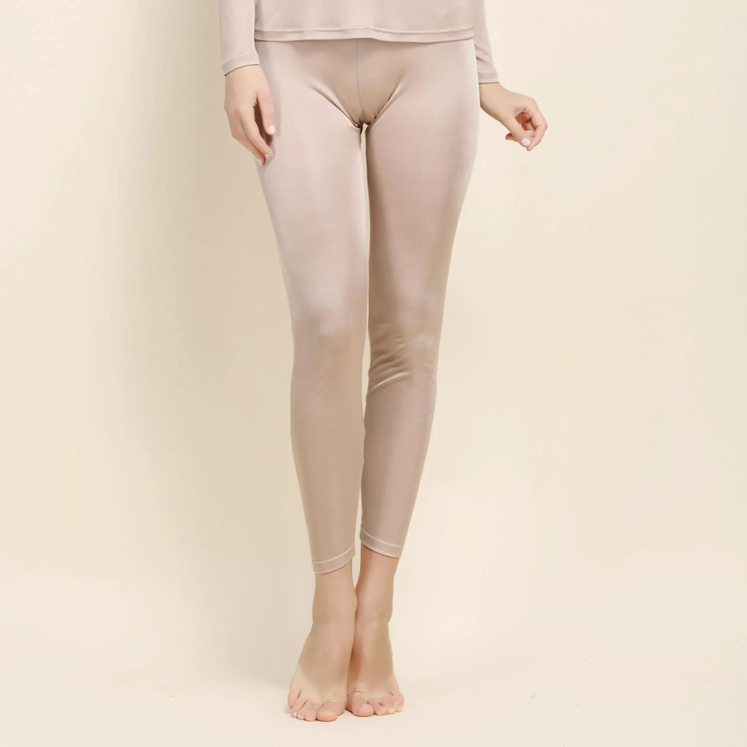Womens Silk Thermal Long Johns Bottom Mulberry Silk Lightweight Base Layer Underwear Pants