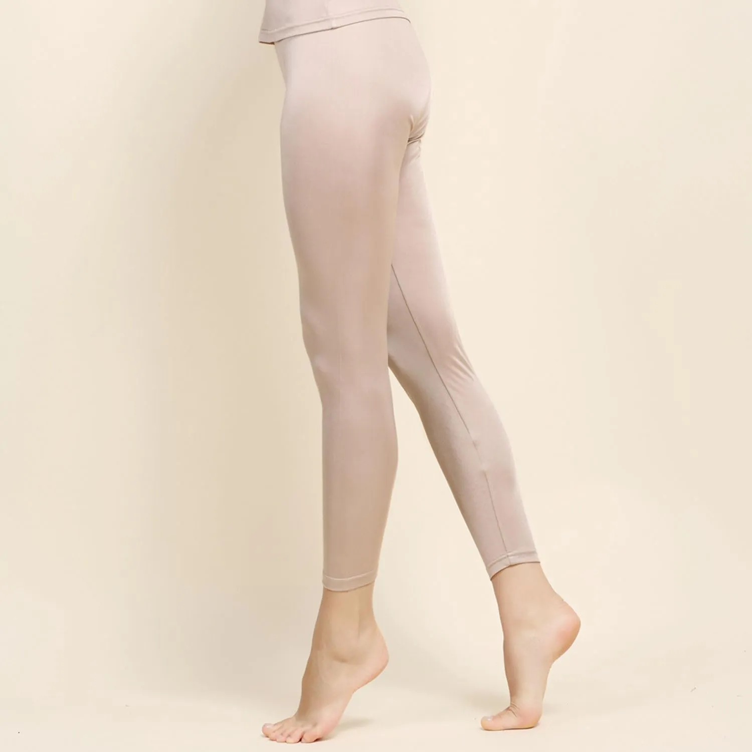 Womens Silk Thermal Long Johns Bottom Mulberry Silk Lightweight Base Layer Underwear Pants
