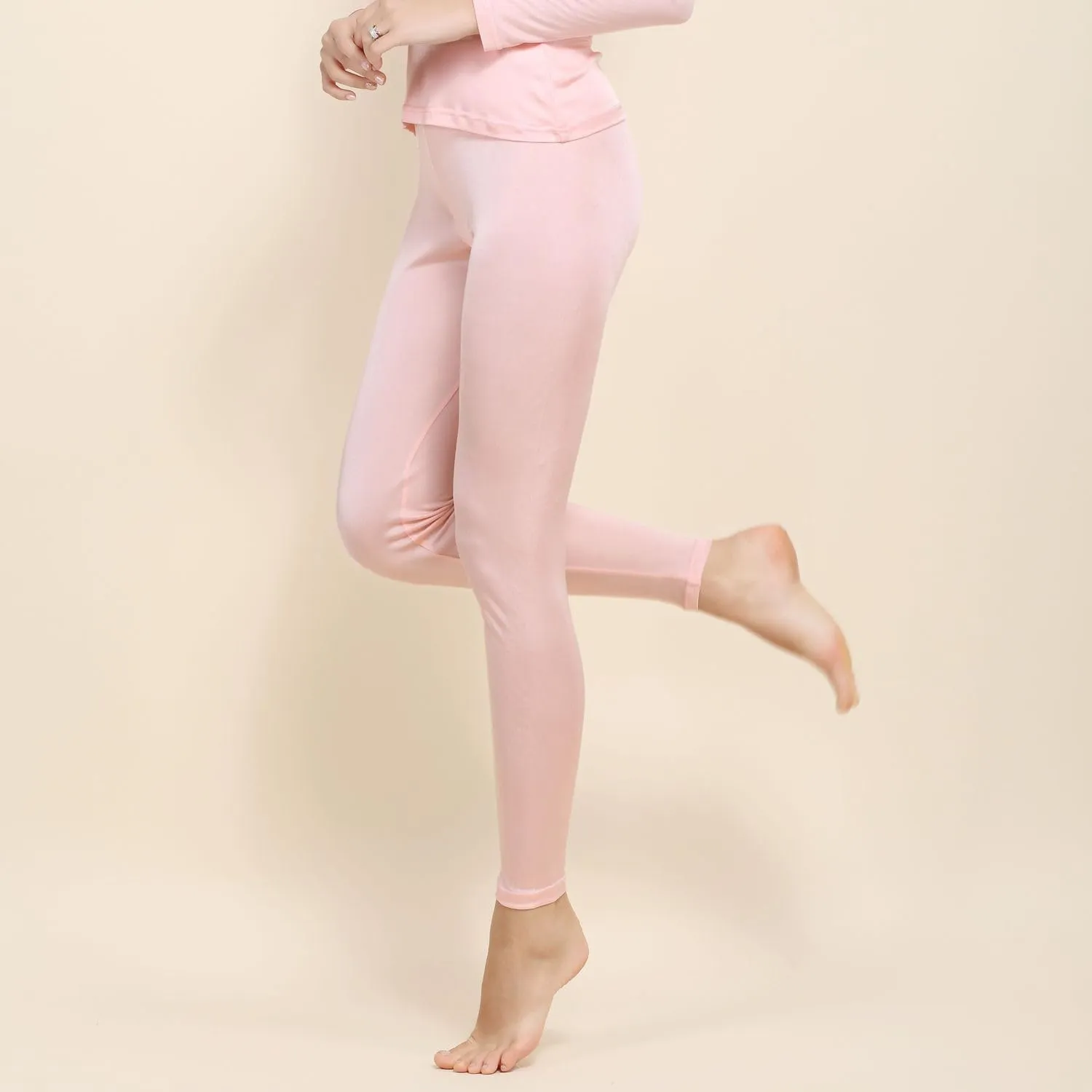 Womens Silk Thermal Long Johns Bottom Mulberry Silk Lightweight Base Layer Underwear Pants