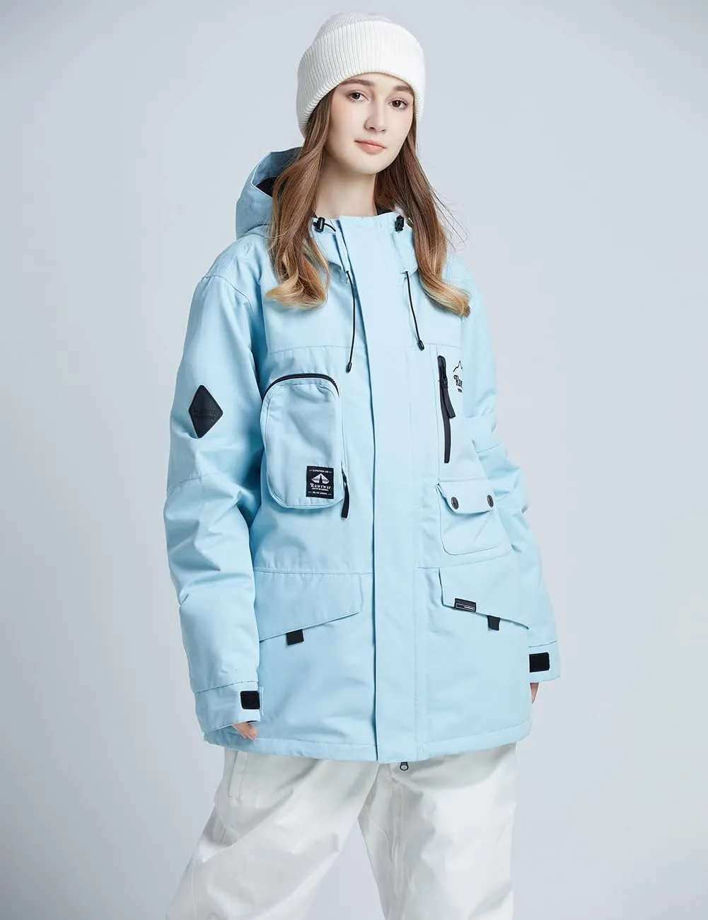 Womens Ski Jacket Waterproof Snow Jackets Winter Windproof Snowboard Jacket Coats with Hood