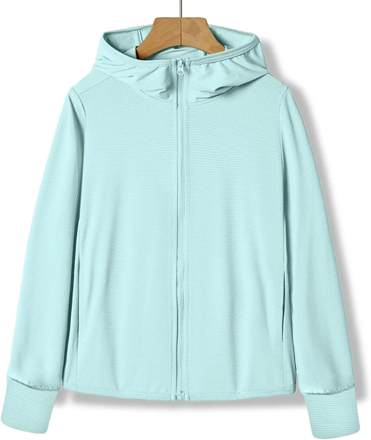Womens Spf Uv Protection Jacket Light Shirts Sun Protection Knitted Hiking Fishing Workout Blouses for Womens Zipper