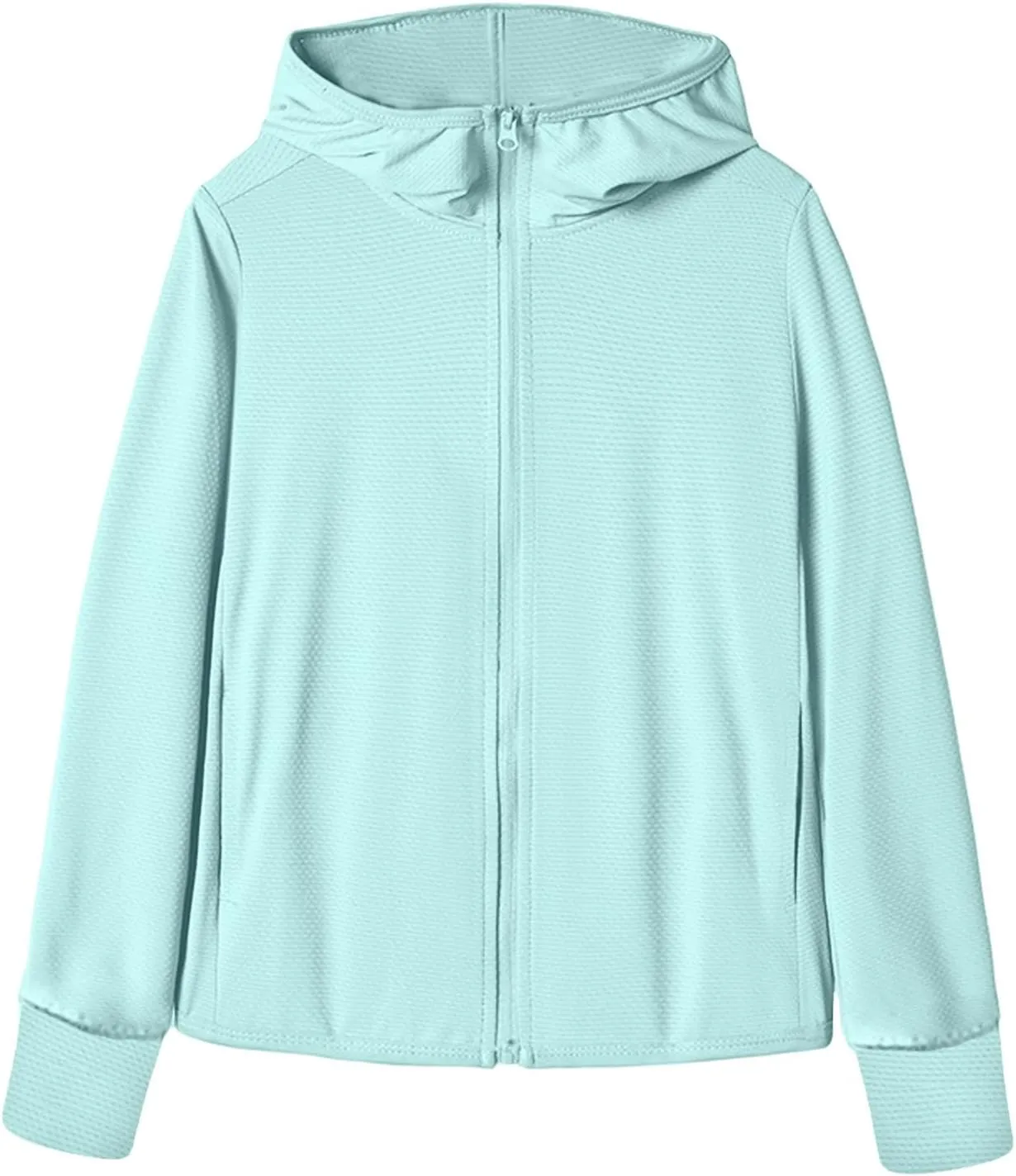 Womens Spf Uv Protection Jacket Light Shirts Sun Protection Knitted Hiking Fishing Workout Blouses for Womens Zipper