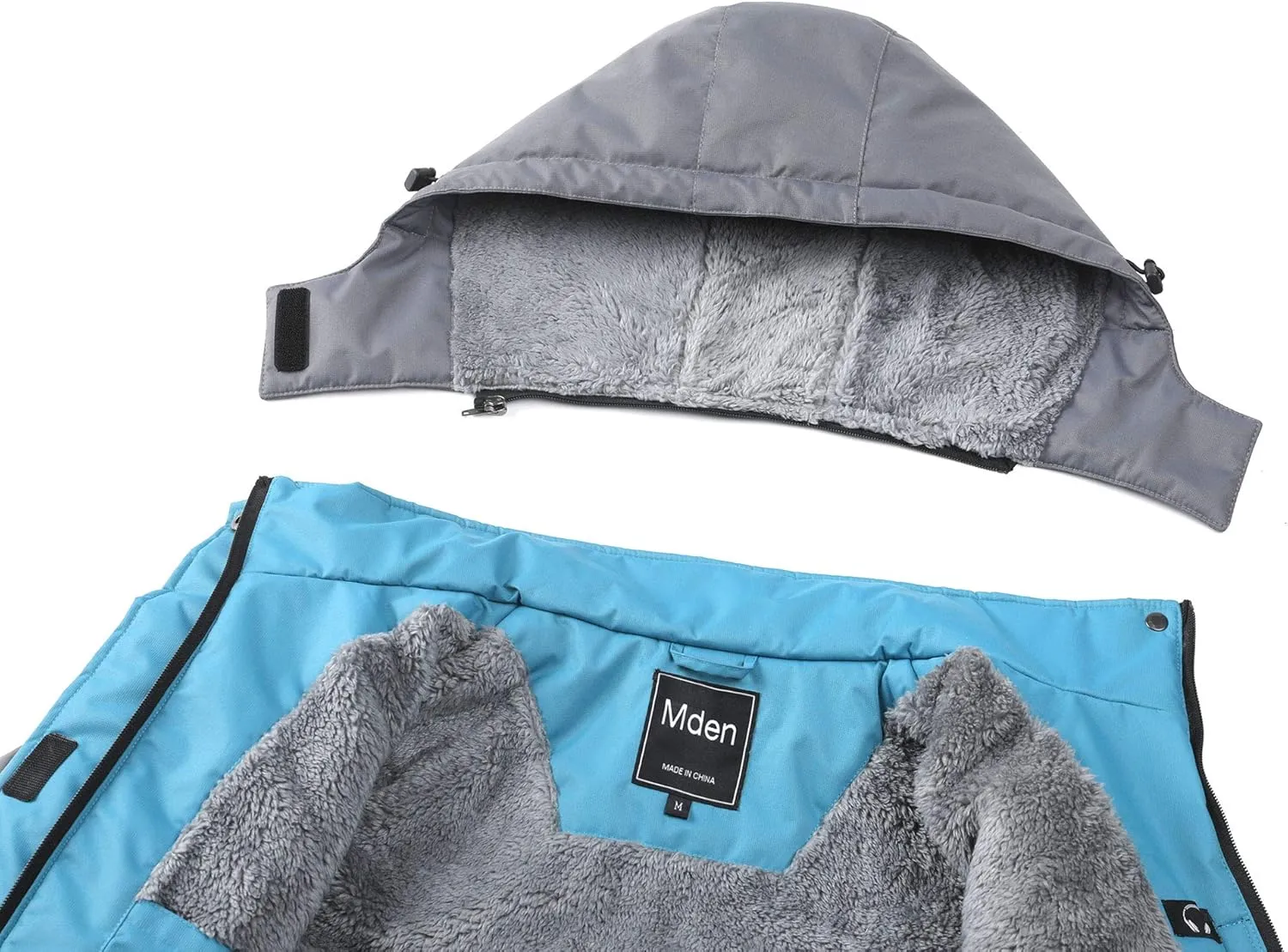 Women's Waterproof Ski Jacket Outdoor Windproof Fleece Insulated Snowboard Rain Jacket