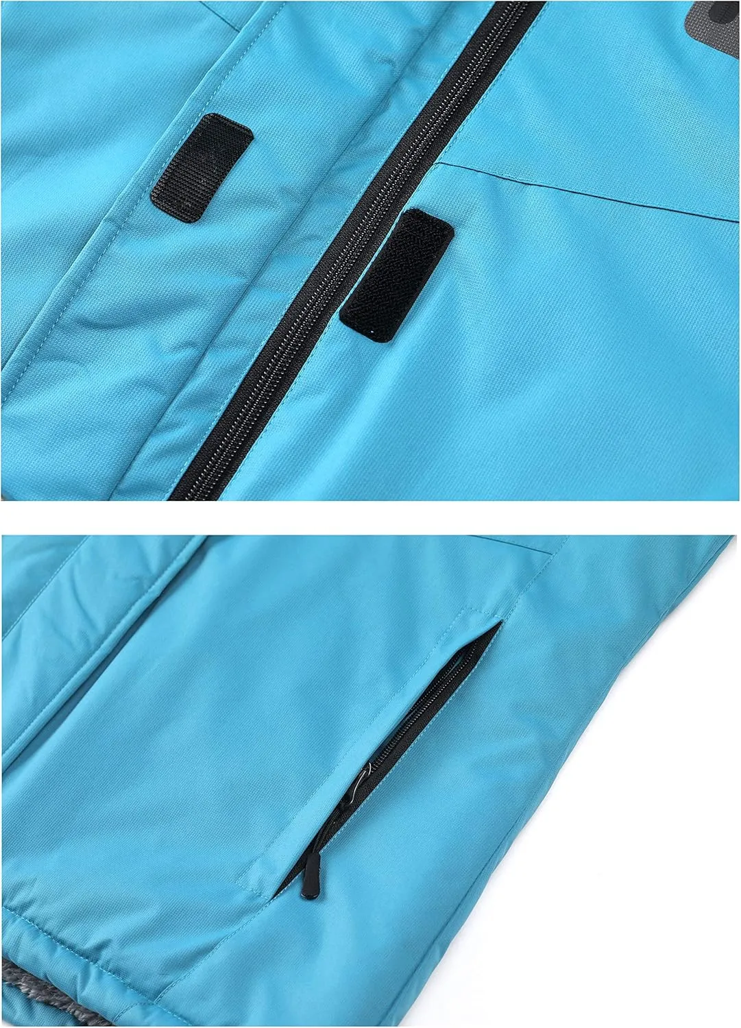 Women's Waterproof Ski Jacket Outdoor Windproof Fleece Insulated Snowboard Rain Jacket