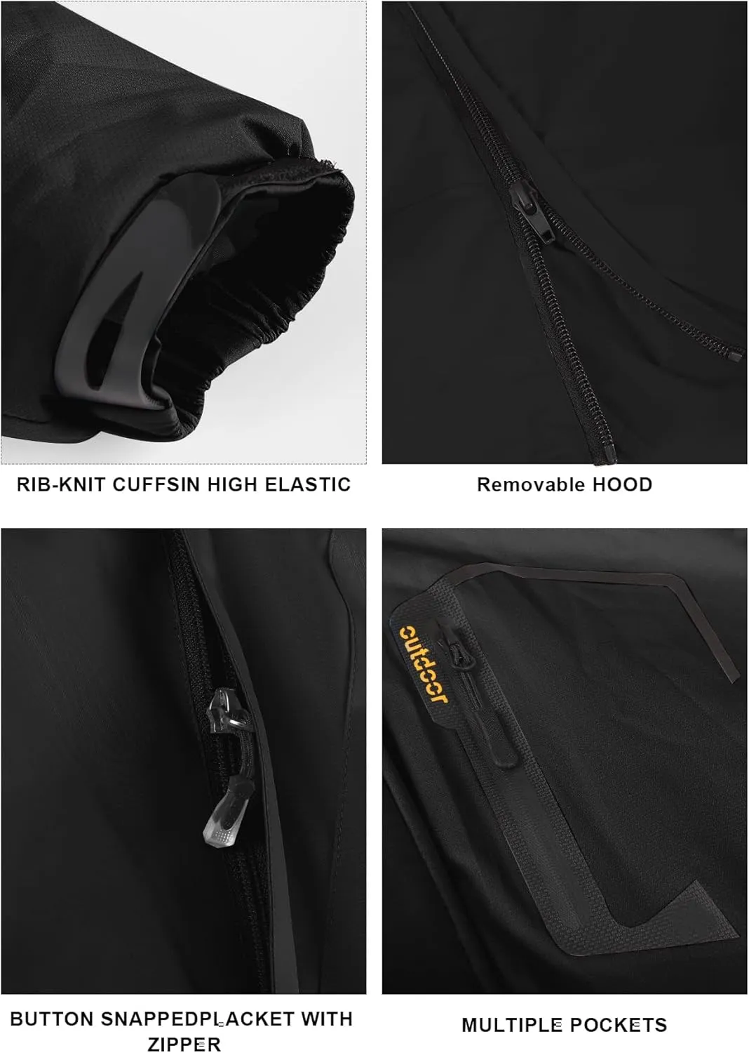 Women’s Waterproof Snow Ski Jacket Mountain Windproof Winter Coat with Detachable Hood