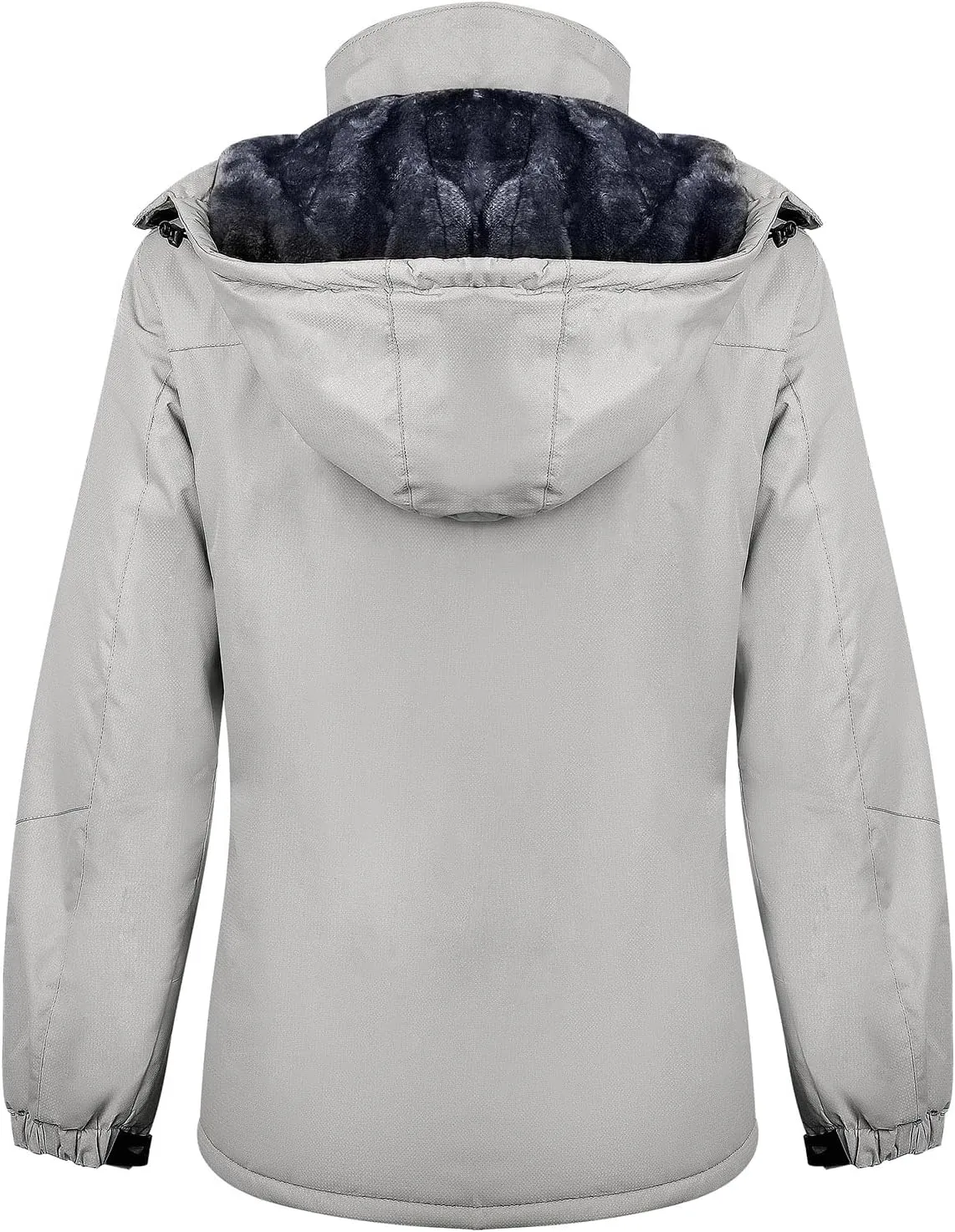 Women’s Waterproof Snow Ski Jacket Mountain Windproof Winter Coat with Detachable Hood