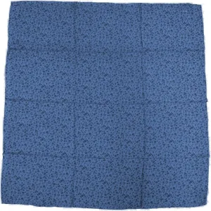 Wyoming Traders Calico Silk Wild Rag Scarf - Gunmetal Blue