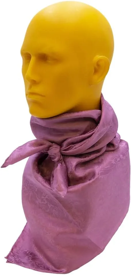 WYOMING TRADERS Casual Unisex Adult Lightweight Breathable Jacquard Plum Regular Silk Scarf