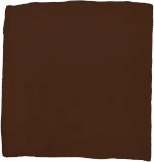 Wyoming Traders Solid Silk Wild Rag Scarf - Chocolate Brown