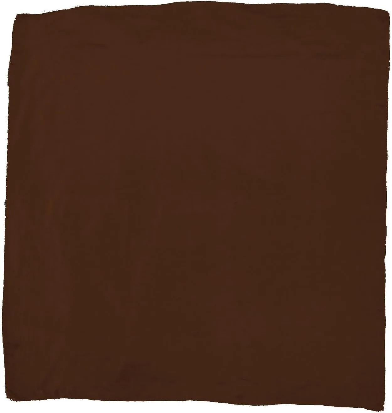 Wyoming Traders Solid Silk Wild Rag Scarf - Chocolate Brown