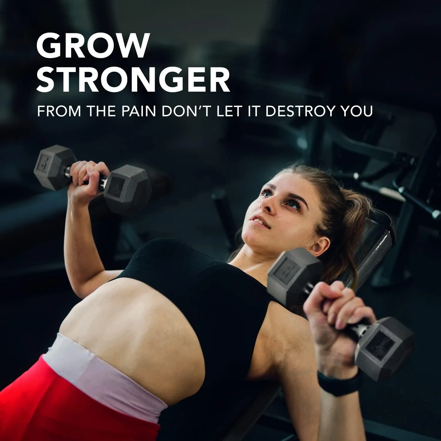 Yes4All Dumbbell Hex Rubber Grip/Heavy Weight Urethane Dumbbell and Combo Kettle Grip for Multifunctional Full Body Workout and Strength Training