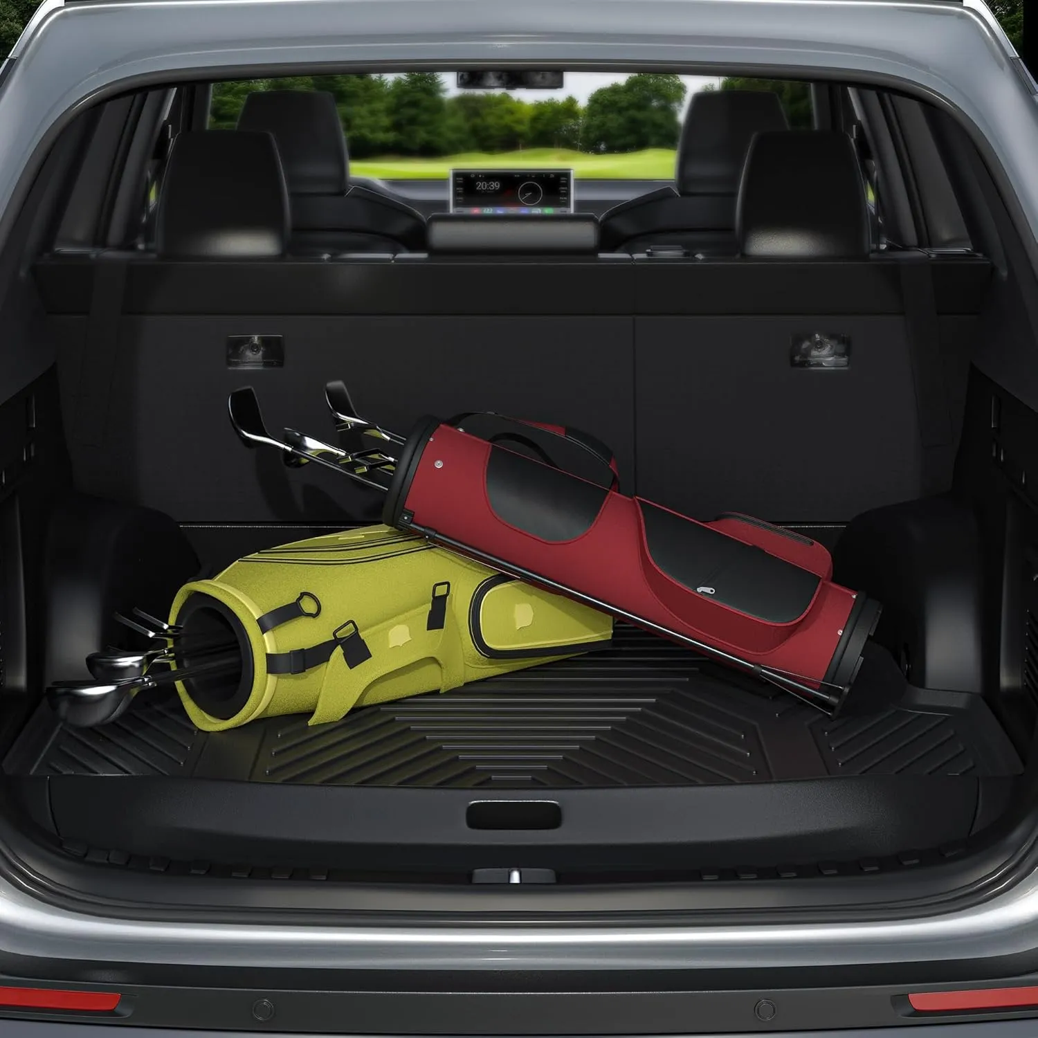 YITAMOTOR Floor Mats Compatible with 2017-2025 Chrysler Pacifica 7or 8 Passenger Model (Not Hybrid Models)/2020-2025 Chrysler Voyager Models, Included 3 Row and Cargo Mat